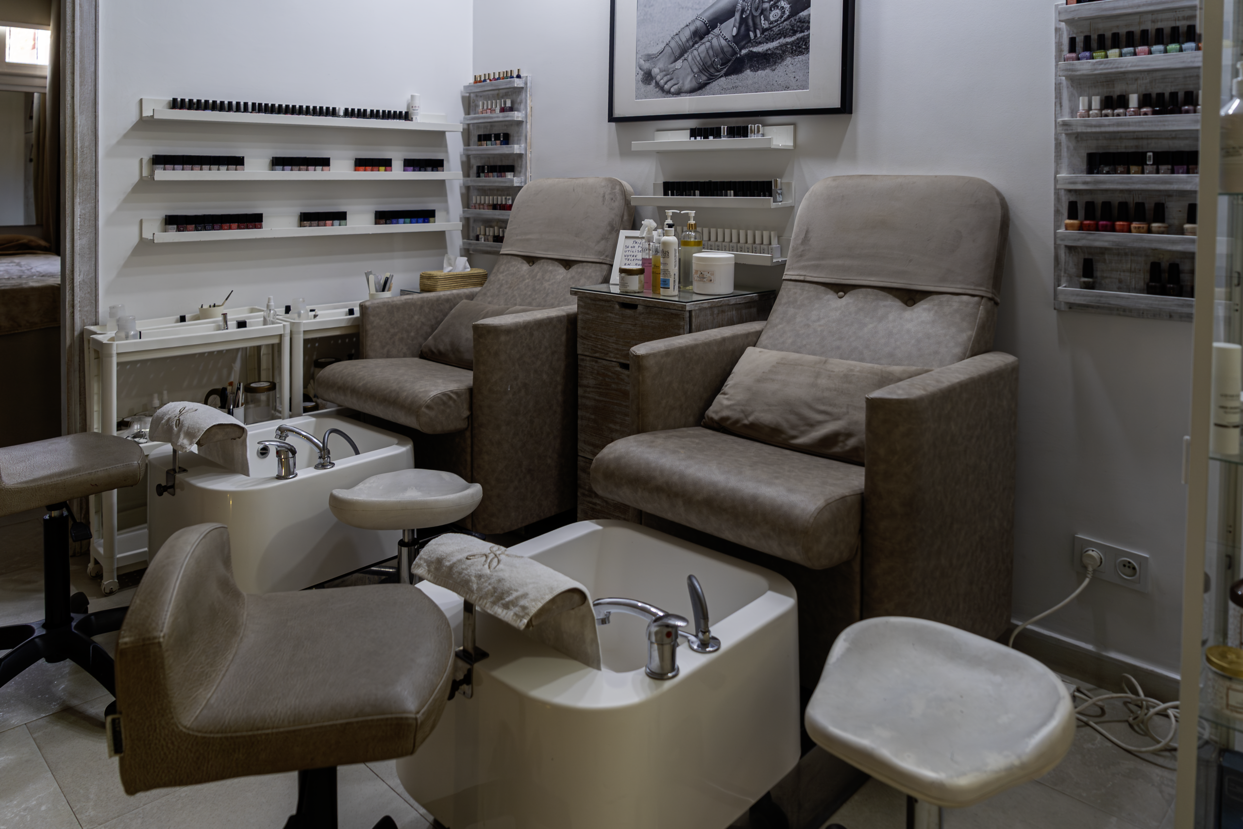Intérieur du salon de coiffure