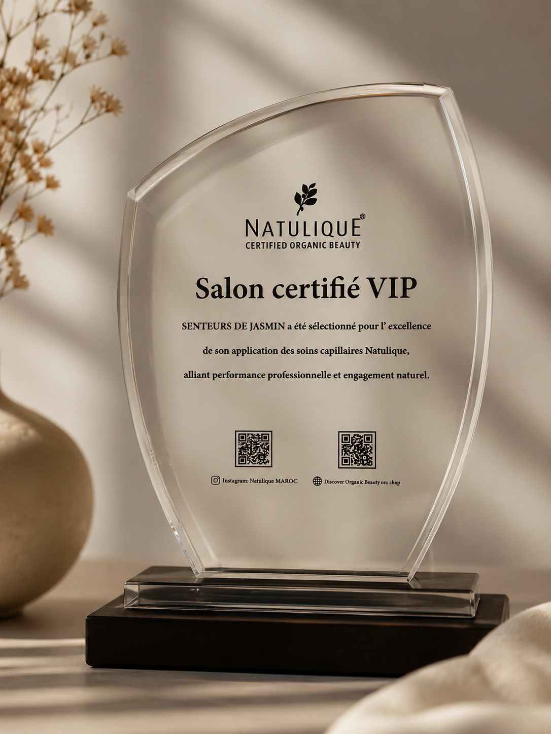 Trophée Salon Certifié VIP Natulique